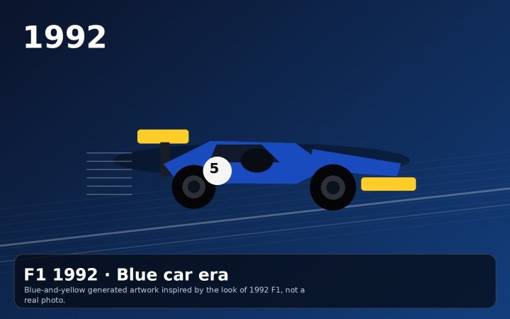 1992 Dominant Blue Car
