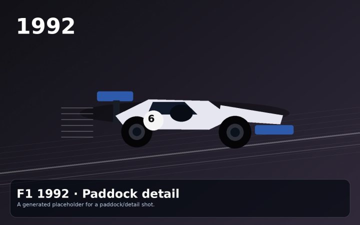 1992 Paddock Detail