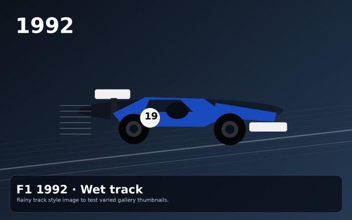 1992 Spa Wet Track